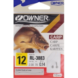 Haczyki Przyponem Owner Iseama RL 70cm Nr8 0,18mm