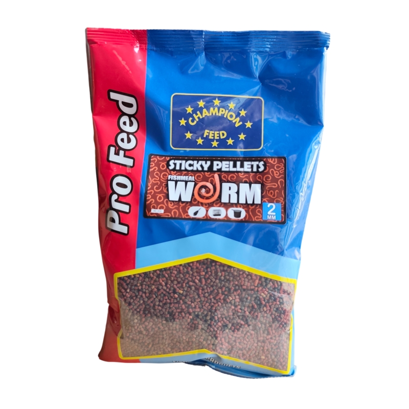 Pellet Champion Feed Sticky Worm 2mm 650g