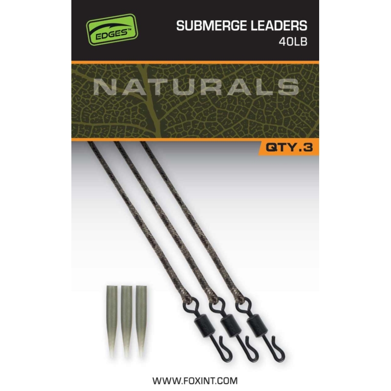 Fox Edges Naturals Submerge Leaders 40lb