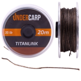 UnderCarp Plecionka Titanlink 20m/35lbs Brązowa