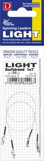Przypon Surfstrand Light 1x7 7kg Dragon 15 cm