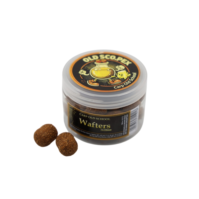 Old School Carp Dumbell Wafters 150ml 15-20 Scopex