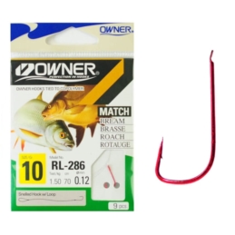 Haczyki Przyponem Owner Sode RL 70cm Nr16 0,09mm