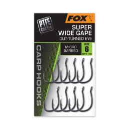 Fox Haczyki Carp Hooks Wide Gape Out Turned Nr6