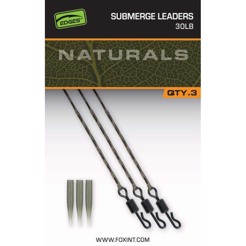 Fox Edges Naturals Submerge Leaders 30lb