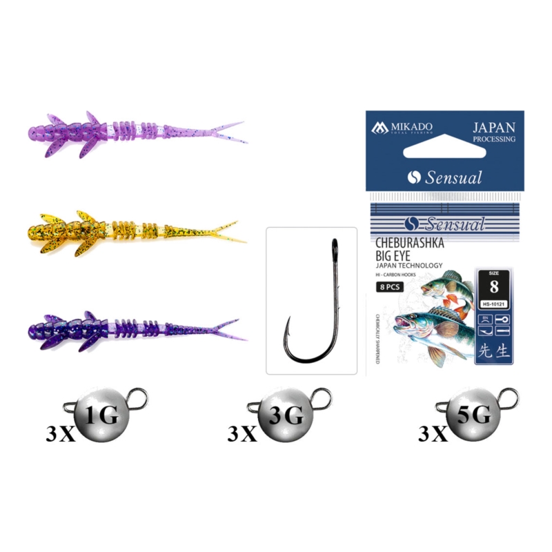 FishUp Zestaw Flit 2’ 5,5cm Mix1