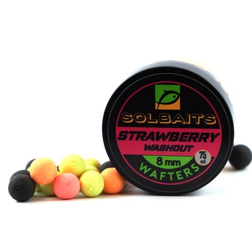 Solbaits Kulki Wafters 8mm Strawberry Washout