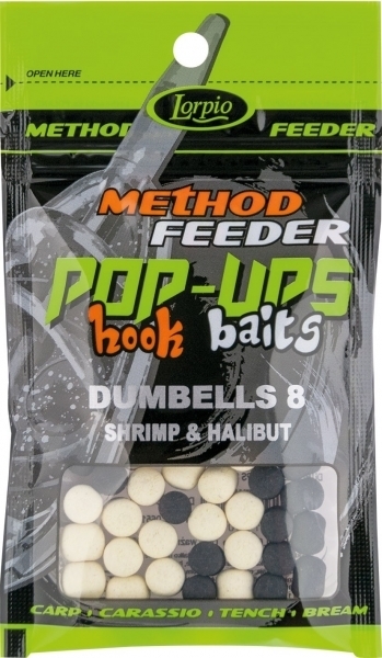 Dumbells Lorpio Pop Ups 8mm Shrimp Halibut