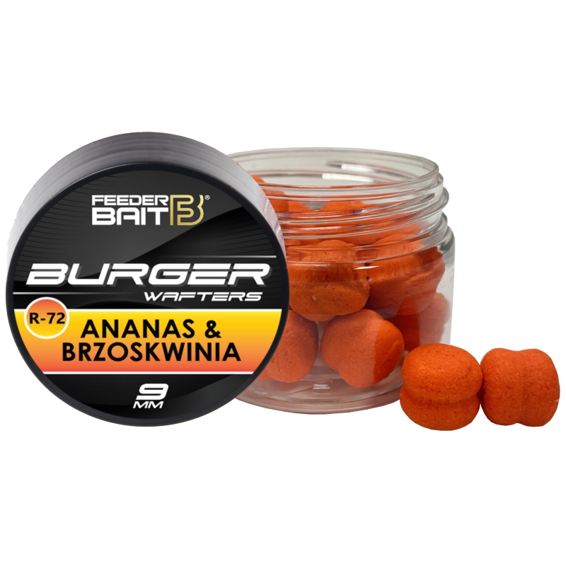 Feeder Bait Burger Wafters Ananas Brzoskwinia 9mm