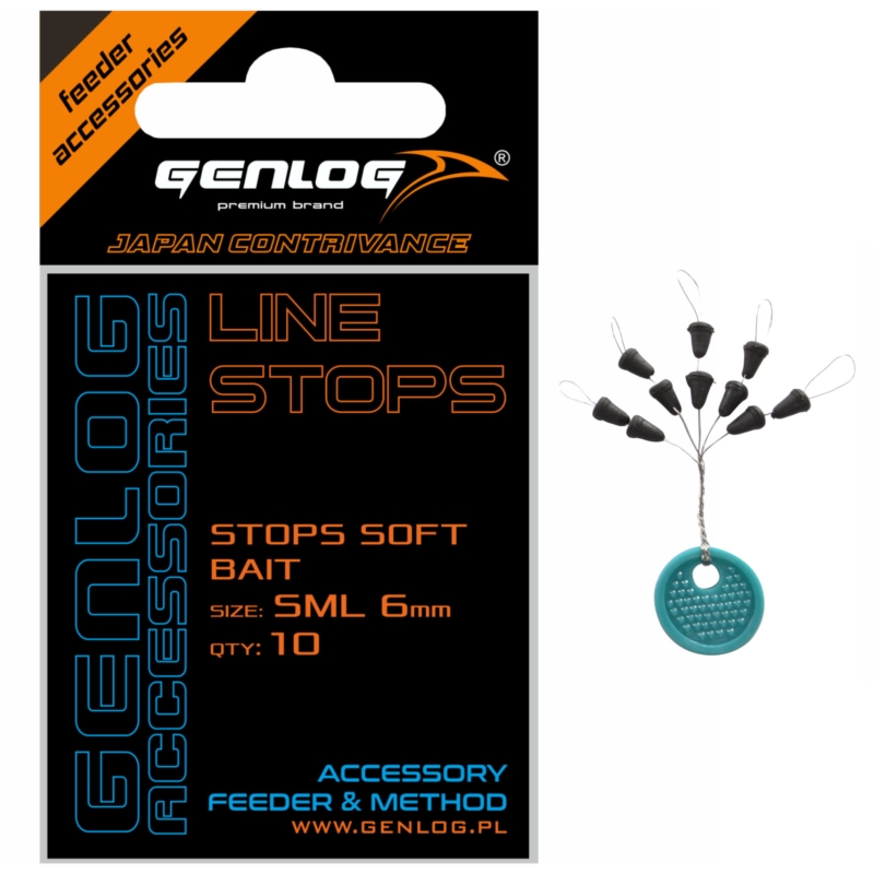 Stopery gumowe Soft Bait SML 6mm Genlog