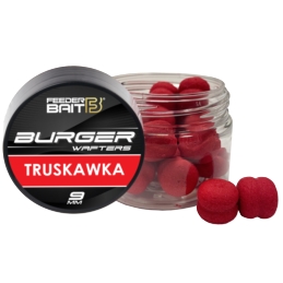 Feeder Bait Fluo Burger Wafters Truskawka 9mm