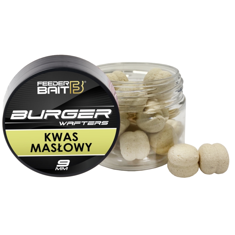 Feeder Bait Fluo Burger Wafters Kwas Masłowy 9mm