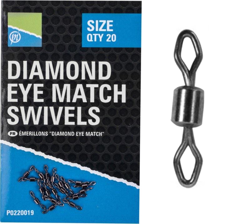 Krętliki Preston Diamond Eye Match Swivels Nr14