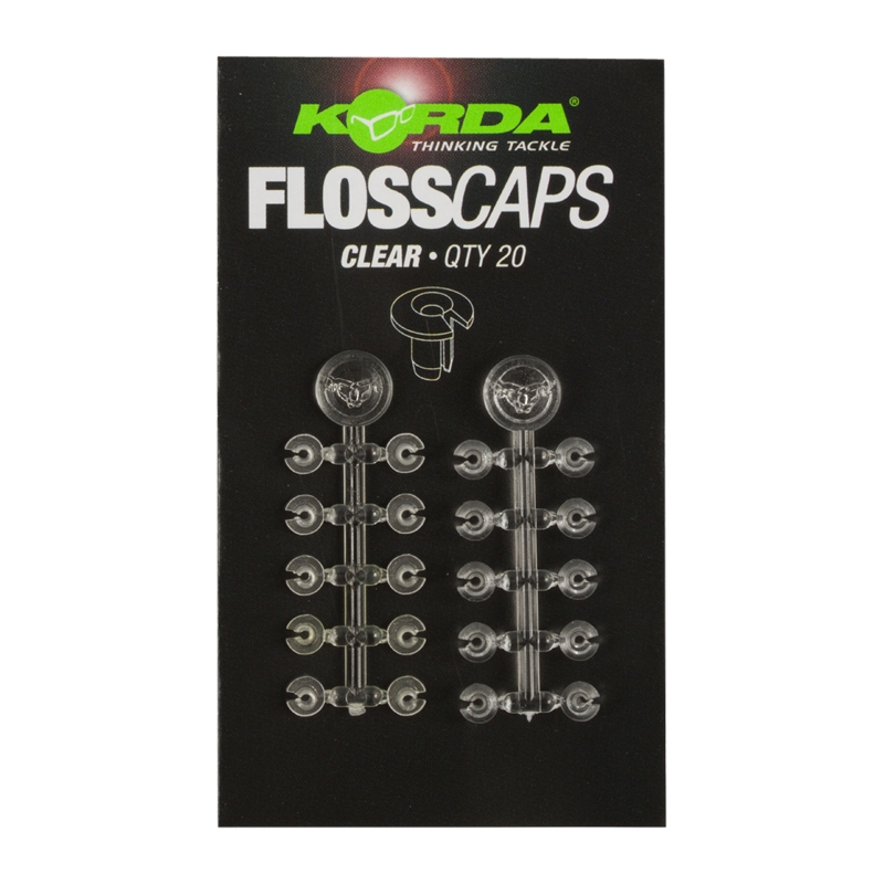 Korda Stopery Floss Caps Przeźroczysty