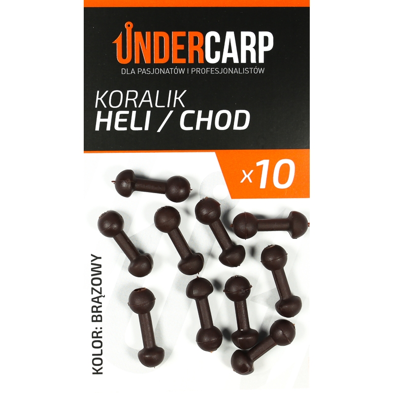 UnderCarp Koralik Heli-Chod Brązowy