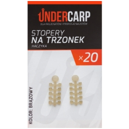 UnderCarp Stopery na trzonek haczyka Brązowy