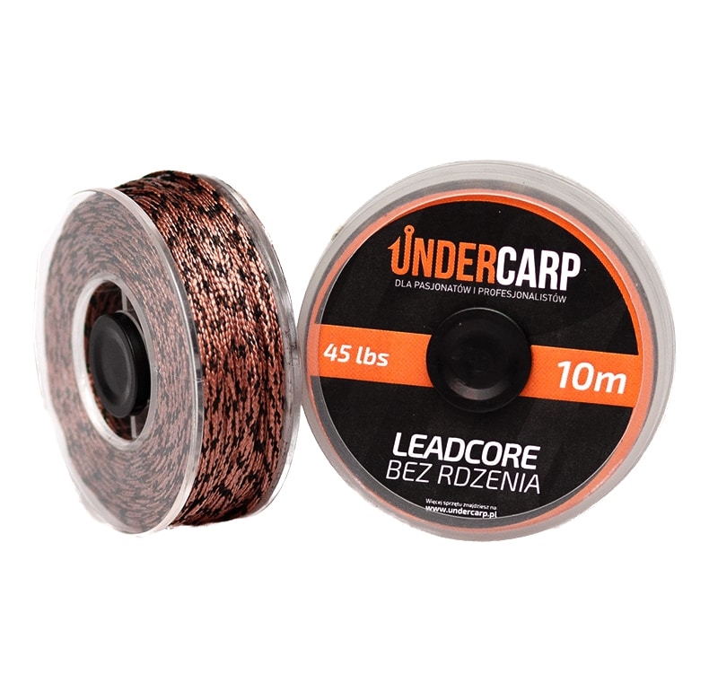 UnderCarp Leadcore bez rdzenia 10m 45lbs Brązowy