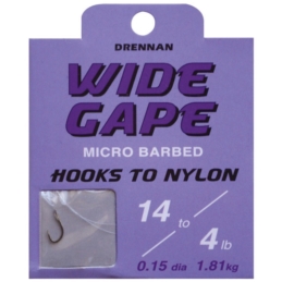 Haczyki Drennan Wide Gape + Przypon Nr10