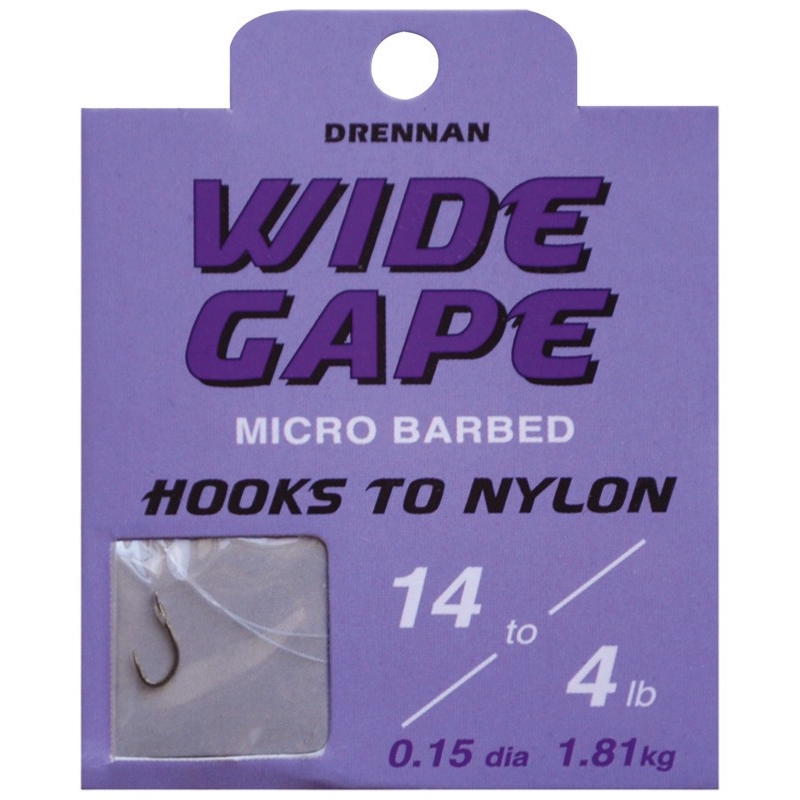 Haczyki Drennan Wide Gape + Przypon Nr10