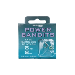 Haczyki Drennan Power Bandit Gumka + Przypon Nr10