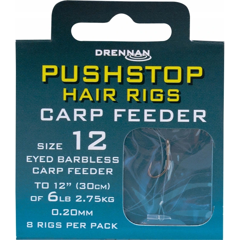 Haczyki Drennan Carp Feeder Pushstop  Przypon Nr8