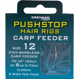 Haczyki Drennan Carp Feeder Pushstop  Przypon Nr10