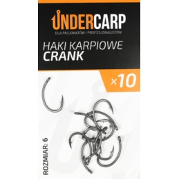 UnderCarp Teflonowe haki karpiowe CRANK Nr6