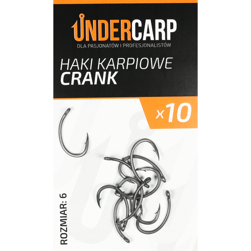 UnderCarp Teflonowe haki karpiowe CRANK Nr6