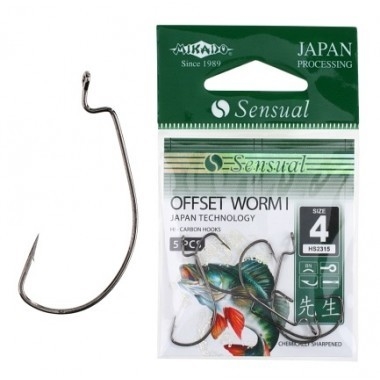 Haczyki Mikado Sensual Offset Worm I BN Nr5/0