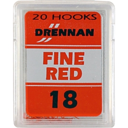 Haczyki Drennan Fine Red Nr18