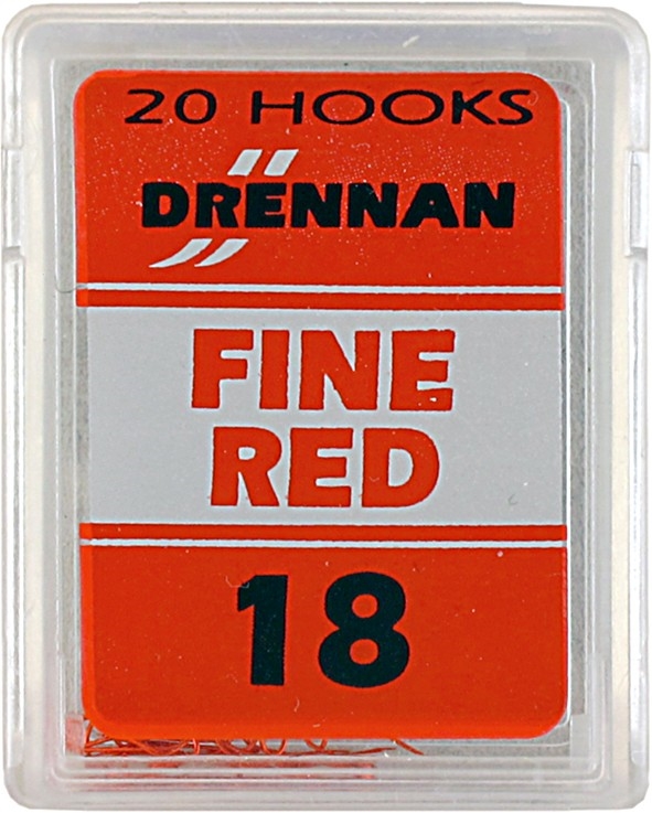 Haczyki Drennan Fine Red Nr18