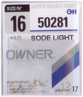 Haczyki 50281 SODE LIGHT OWNER Nr16