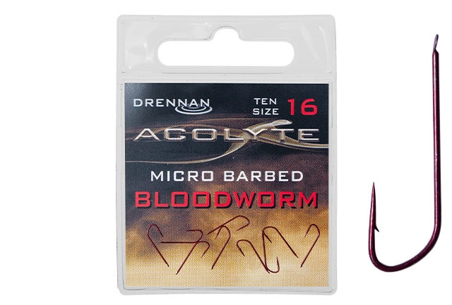 Haczyki Drennan Acolyte Bloodworm Nr16