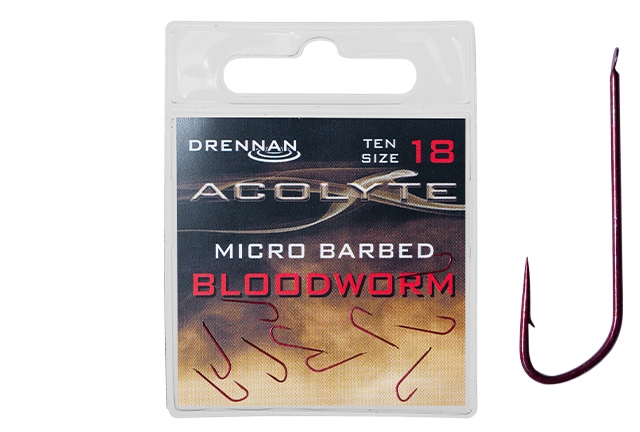 Haczyki Drennan Acolyte Bloodworm Nr18