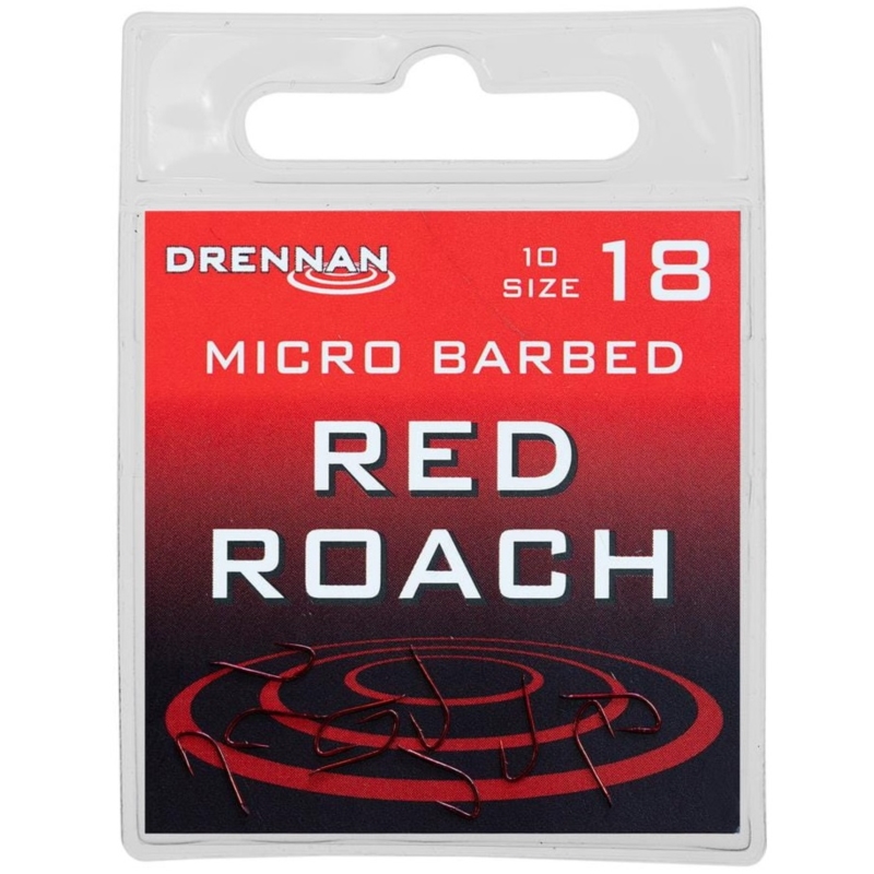 Haczyki Drennan Red Roach 10szt. Nr18