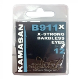 Haczyki Kamasan B911 X Barbless Eyed 10szt. Nr8